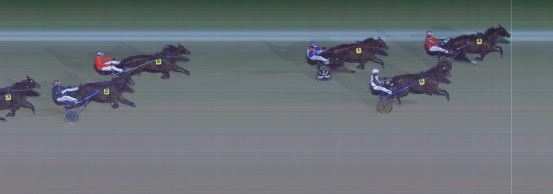 Målfoto for løp 1 på bane MO den 03.12.2023