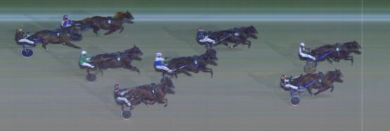 Målfoto for løp 6 på bane MO den 03.12.2023