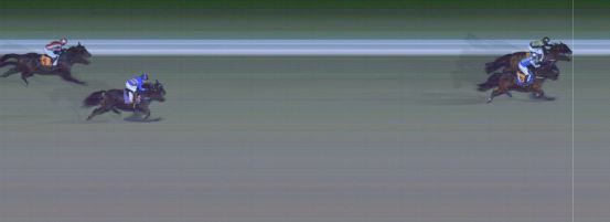 Målfoto for løp 6 på bane MO den 13.12.2023