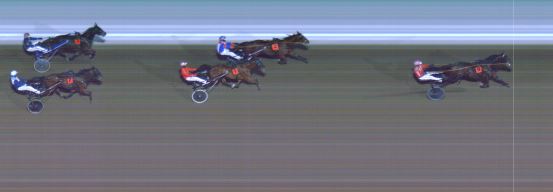 Målfoto for løp 3 på bane MO den 27.12.2023