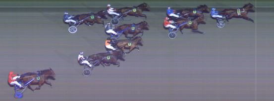 Målfoto for løp 9 på bane MO den 18.03.2024