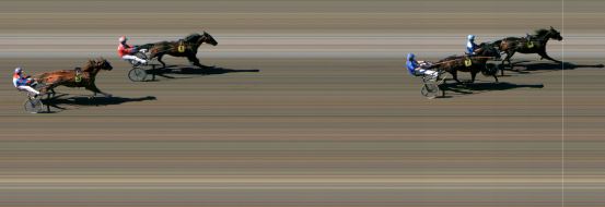 Målfoto for løp 1 på bane MO den 12.08.2024