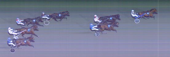 Målfoto for løp 2 på bane MO den 13.10.2024