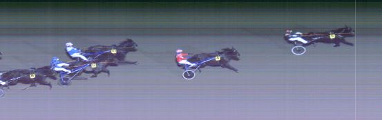 Målfoto for løp 1 på bane MO den 11.11.2024