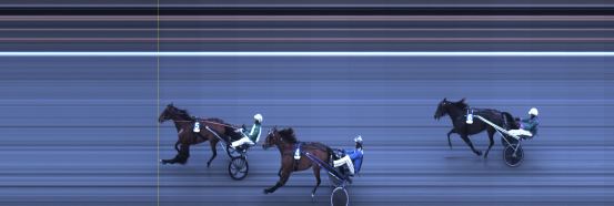 Målfoto for løp 2 på bane OA den 09.04.2022