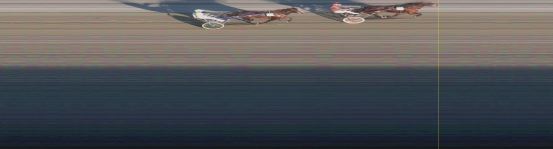 Målfoto for løp 4 på bane OA den 14.08.2022