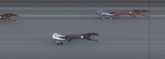 Målfoto for løp 8 på bane OA den 17.07.2023