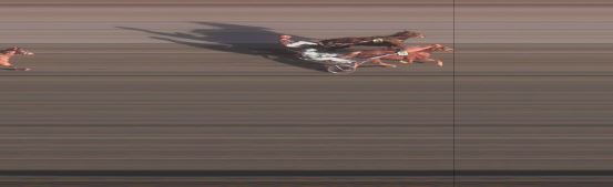 Målfoto for løp 1 på bane OA den 27.08.2023