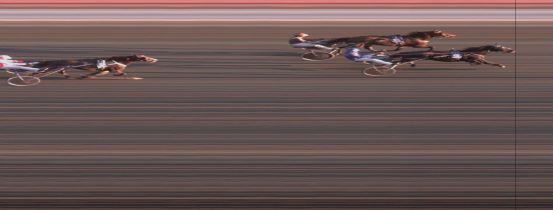 Målfoto for løp 2 på bane OA den 11.11.2023