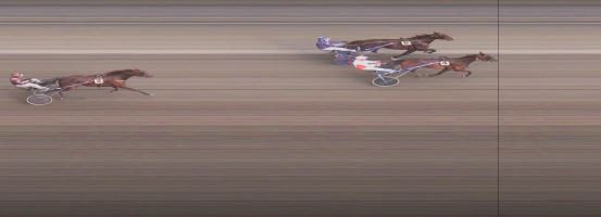 Målfoto for løp 1 på bane OA den 07.07.2024