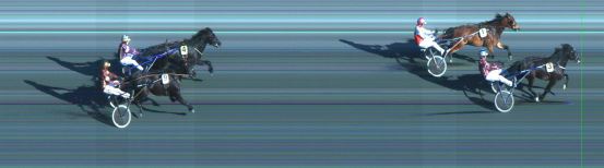 Målfoto for løp 1 på bane ST den 26.04.2014