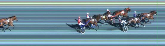 Målfoto for løp 1 på bane ST den 17.07.2014