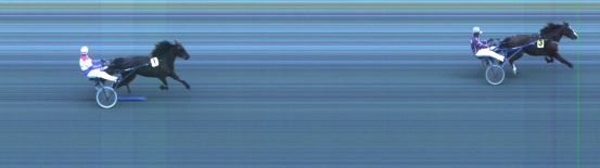 Målfoto for løp 1 på bane ST den 28.09.2014