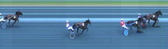 Målfoto for løp 1 på bane ST den 16.08.2015