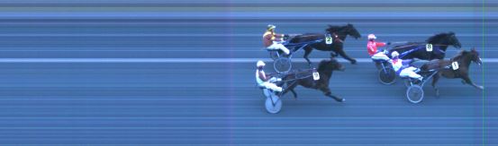 Målfoto for løp 1 på bane ST den 27.03.2016