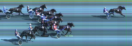 Målfoto for løp 6 på bane ST den 27.08.2016