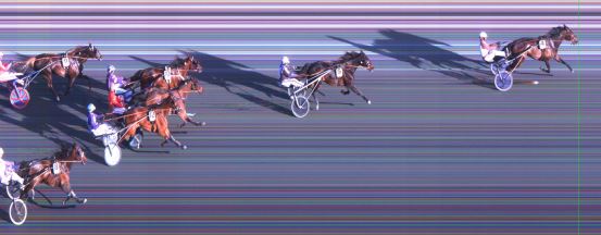 Målfoto for løp 9 på bane ST den 25.03.2017