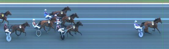 Målfoto for løp 1 på bane ST den 22.07.2017