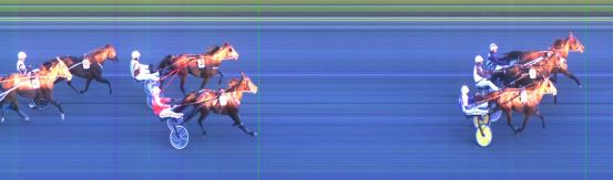 Målfoto for løp 1 på bane ST den 08.10.2017