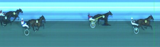 Målfoto for løp 1 på bane ST den 11.03.2018