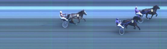 Målfoto for løp 1 på bane ST den 24.03.2018