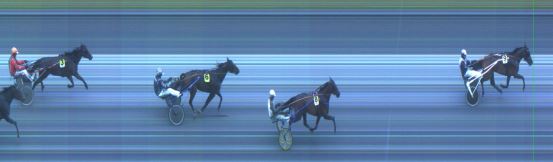 Målfoto for løp 1 på bane ST den 14.06.2018