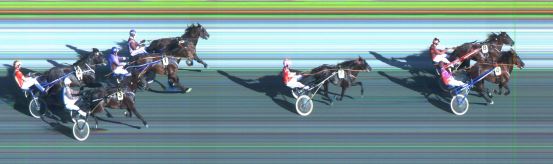 Målfoto for løp 1 på bane ST den 12.08.2018