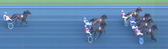 Målfoto for løp 5 på bane ST den 12.08.2018