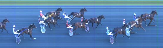 Målfoto for løp 6 på bane ST den 12.08.2018