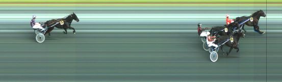 Målfoto for løp 1 på bane ST den 28.07.2019