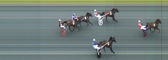 Målfoto for løp 1 på bane ST den 11.08.2019