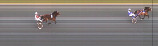 Målfoto for løp 2 på bane ST den 25.04.2020