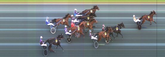 Målfoto for løp 1 på bane ST den 09.05.2020