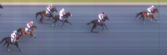 Målfoto for løp 1 på bane ST den 19.09.2020