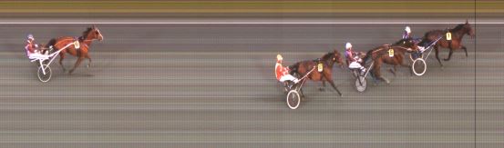 Målfoto for løp 1 på bane ST den 04.10.2020