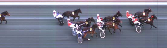 Målfoto for løp 1 på bane ST den 21.03.2021