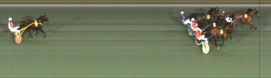 Målfoto for løp 1 på bane ST den 25.03.2021