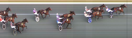 Målfoto for løp 1 på bane ST den 20.04.2021