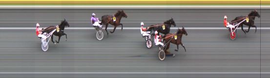 Målfoto for løp 1 på bane ST den 18.06.2021