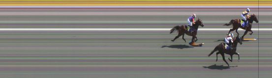 Målfoto for løp 1 på bane ST den 24.07.2021