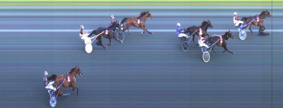 Målfoto for løp 3 på bane ST den 11.08.2021