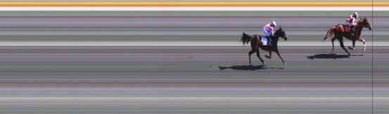 Målfoto for løp 1 på bane ST den 23.04.2022