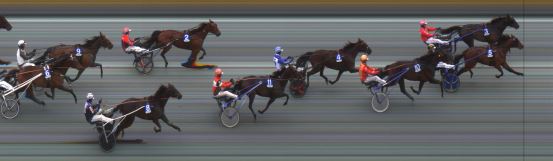 Målfoto for løp 2 på bane ST den 15.04.2023