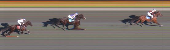 Målfoto for løp 1 på bane ST den 07.06.2023