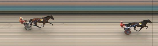 Målfoto for løp 1 på bane ST den 07.08.2023