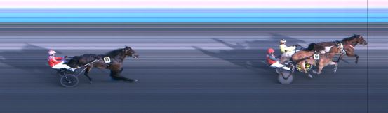 Målfoto for løp 1 på bane ST den 18.08.2023