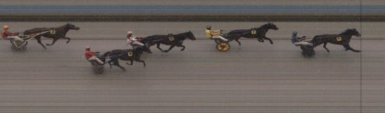 Målfoto for løp 1 på bane ST den 28.10.2023