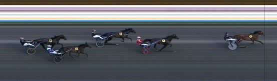 Målfoto for løp 1 på bane ST den 09.08.2024